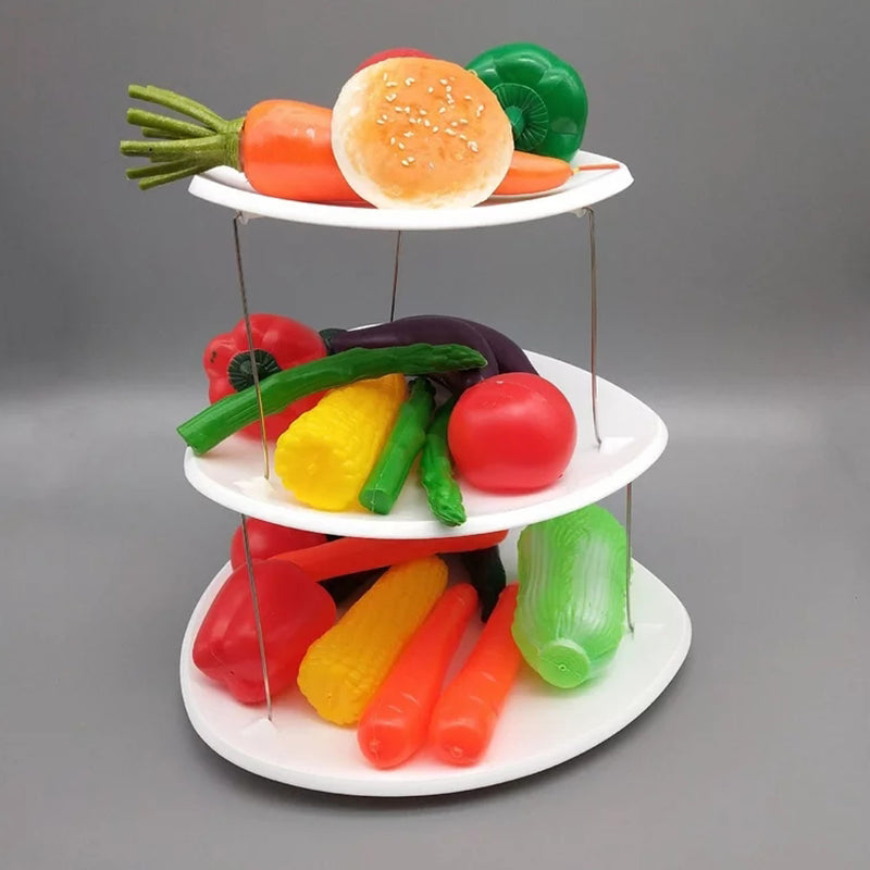 Collapsible Party Tray, 3 Tier