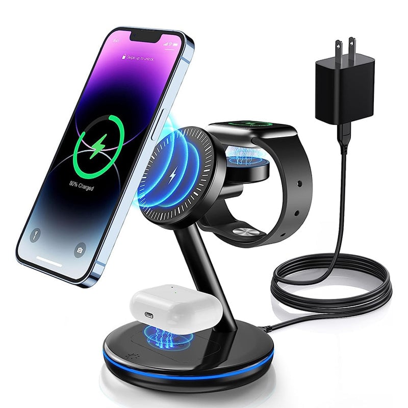 Folding Magnetic Multi-Function 3-in-1 Wireless Charger