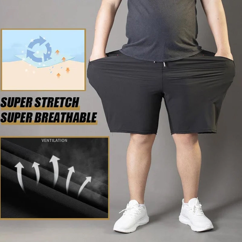 🔥Summer Specials🔥 Men's Plus Size Ice Silk Stretch Shorts