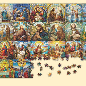 Life of Jesus Christmas Advent Calendar Jigsaw Puzzle 1000 Pieces