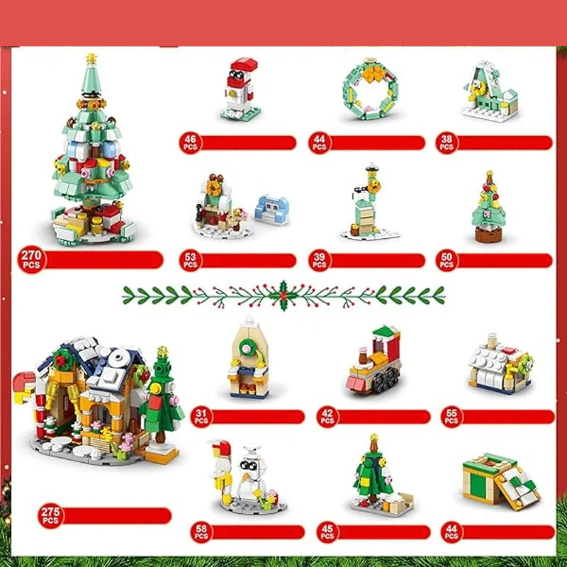 2024 Christmas Tree Building Toy Set