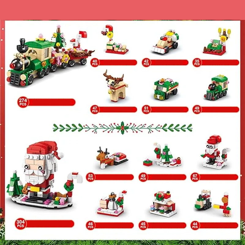 2024 Christmas Tree Building Toy Set