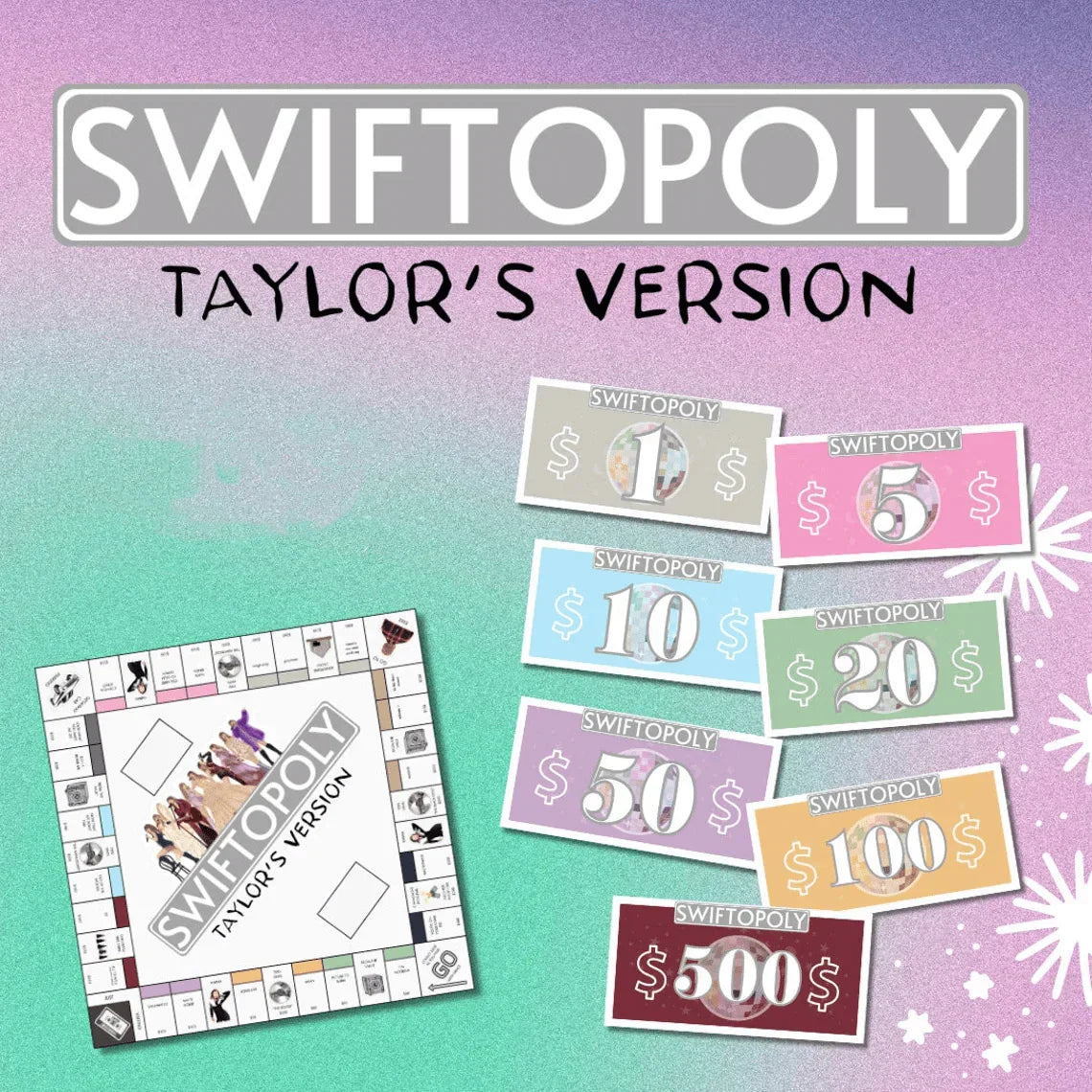 SWIFTOPOLY - TS 'Swiftie' Monopoly Boardgame