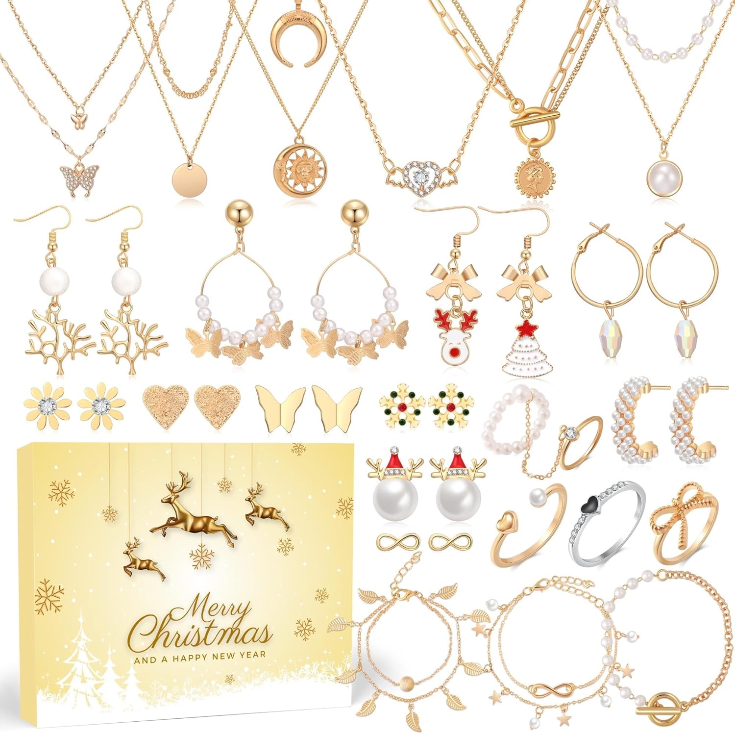 24 Day Jewelry Christmas Advent Calendar