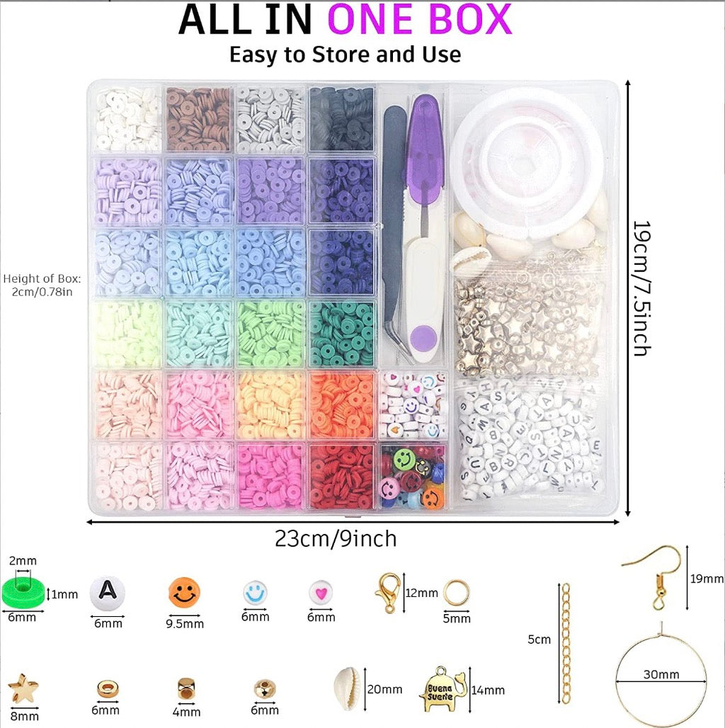 🎄Early Christmas Sale- 49% OFF🎁Clay Beads Bracelet Making Kit