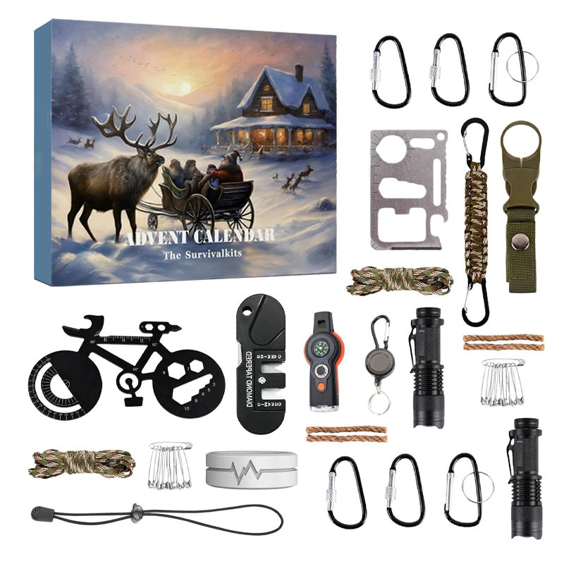 Survival Tools Advent Calendar for Adult Teen 24 Days Christmas Countdown