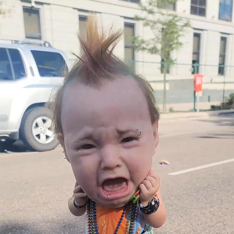 🧙‍♀️Crying Baby Mask for Halloween👻