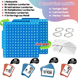 Math Flash Cards and Pop Fidget Chart