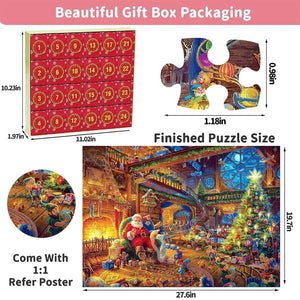 Christmas Advent Calendar Jigsaw Puzzle 1000pcs