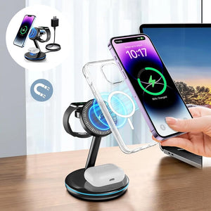 Folding Magnetic Multi-Function 3-in-1 Wireless Charger