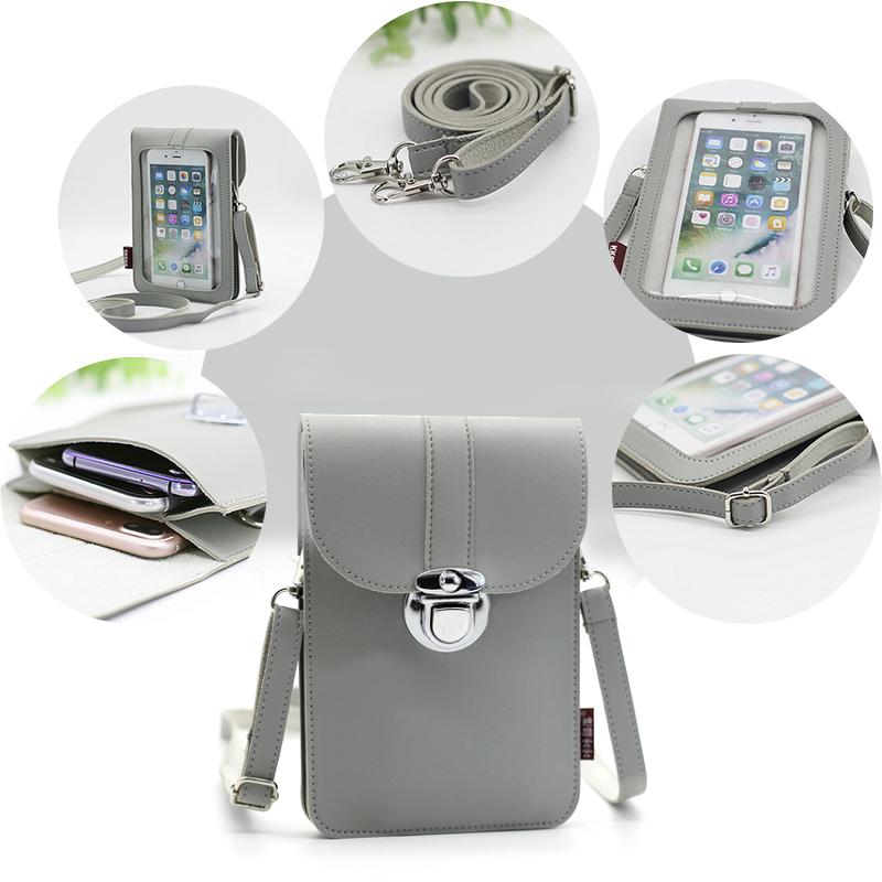 Touchable PU Leather Change Bag