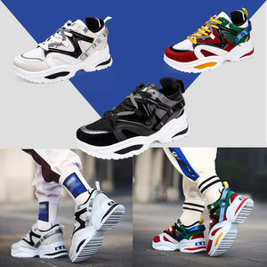 Fashion Chunky Sneakers Platform Lace Up Dad Shoes for Walking