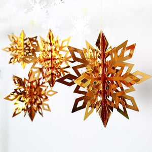 3D Snowflake Decorations (6/12 PCs)