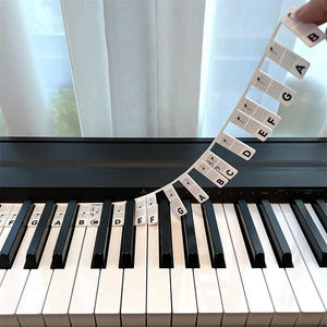 🎹 Removable Piano Keyboard Note Labels