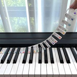 🎹 Removable Piano Keyboard Note Labels