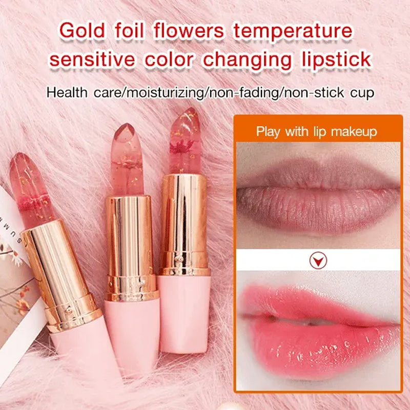 🌸Crystal Jelly Flower Color Changing Lipstick🌸