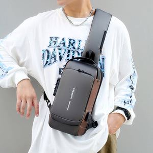 USB Charging Sport Sling Anti-theft Shoulder Bag