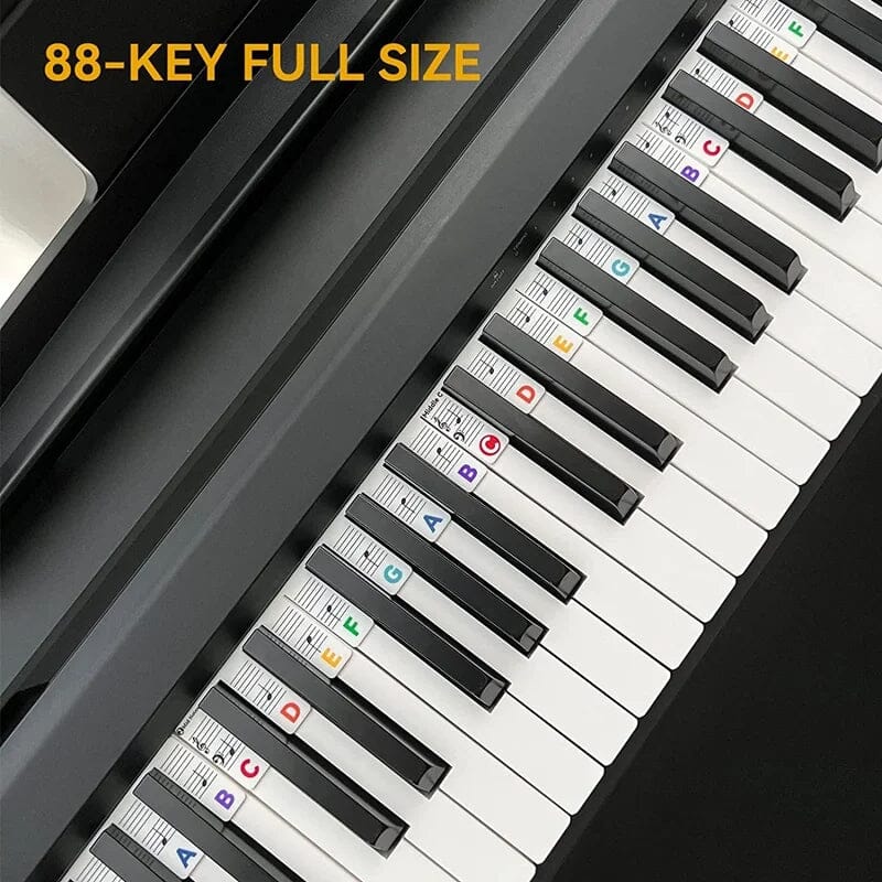 🎹 Removable Piano Keyboard Note Labels