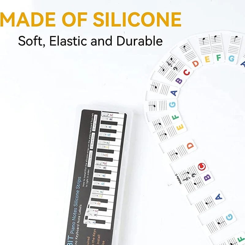 🎹 Removable Piano Keyboard Note Labels