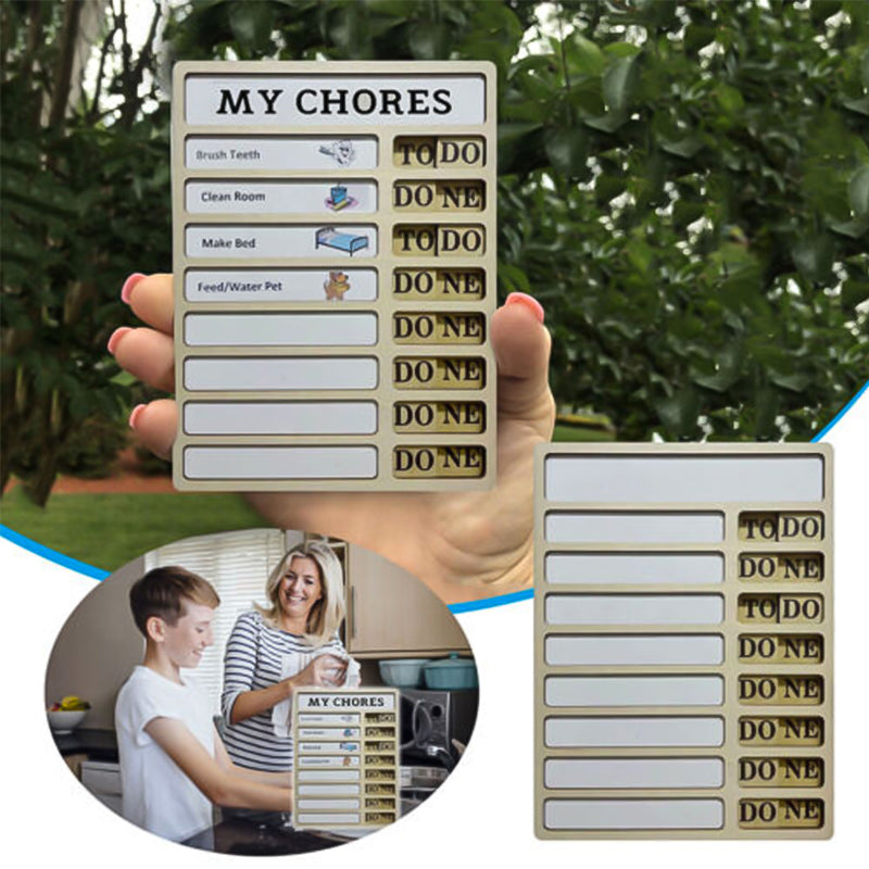 Wood Chore Chart