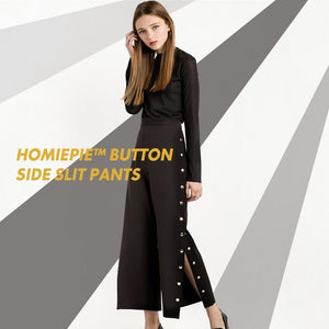 Button Side Slit Pants