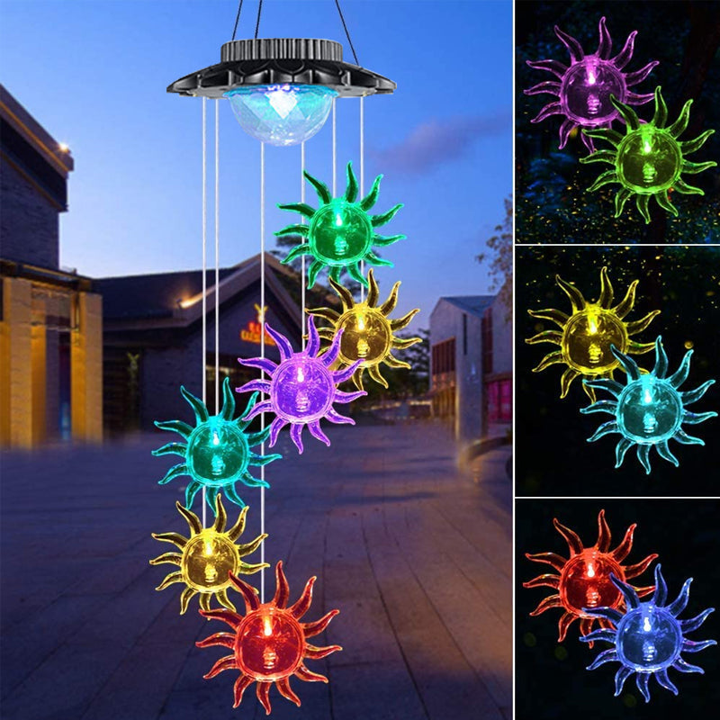 Solar Color Changing Wind Chime Light