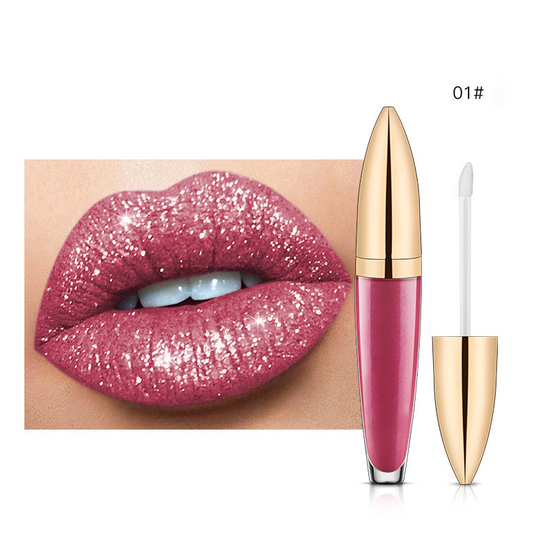 (🎄Christmas sale -50% OFF) Diamond Lip Gloss Matte To Glitter Liquid Lipstick Waterproof