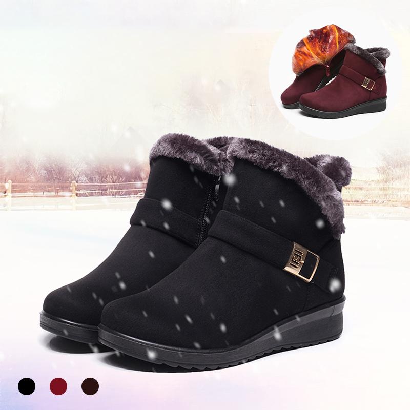 Winter Women Plush Warm Ankle Snow Boots