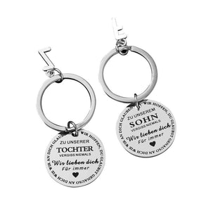 Zu meinem Sohn / meiner Tochter Schlüsselbund（German keychain）