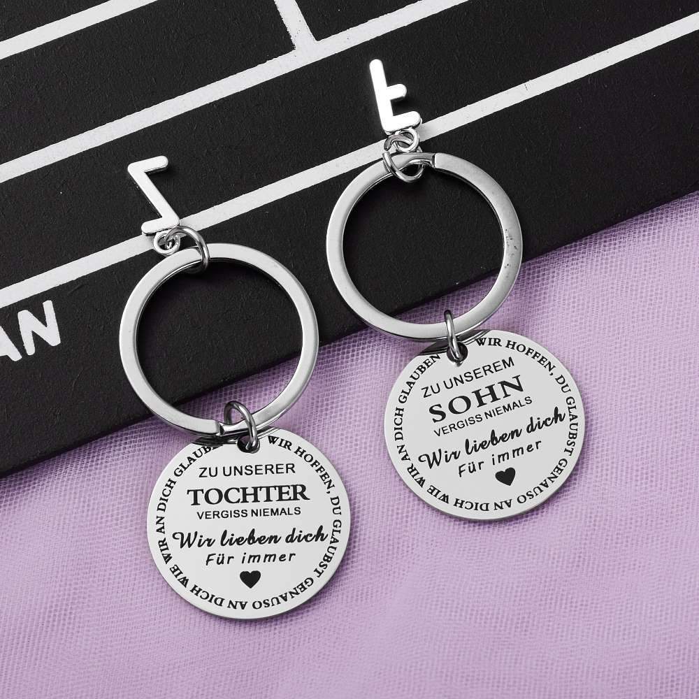 Zu meinem Sohn / meiner Tochter Schlüsselbund（German keychain）