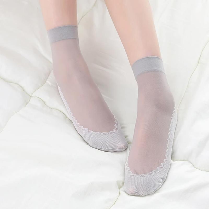 Silky Anti-Slip Cotton Socks（5 Pairs）