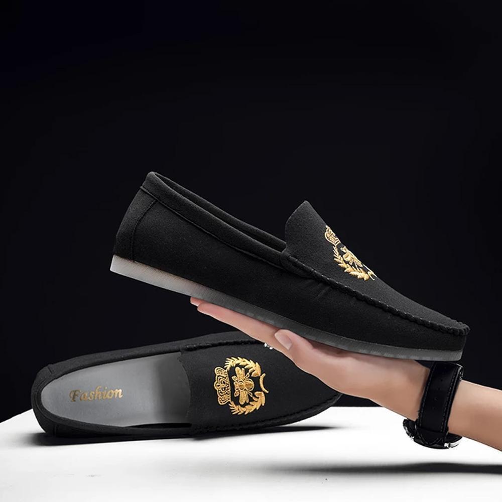 Men's Embroidered Loafers