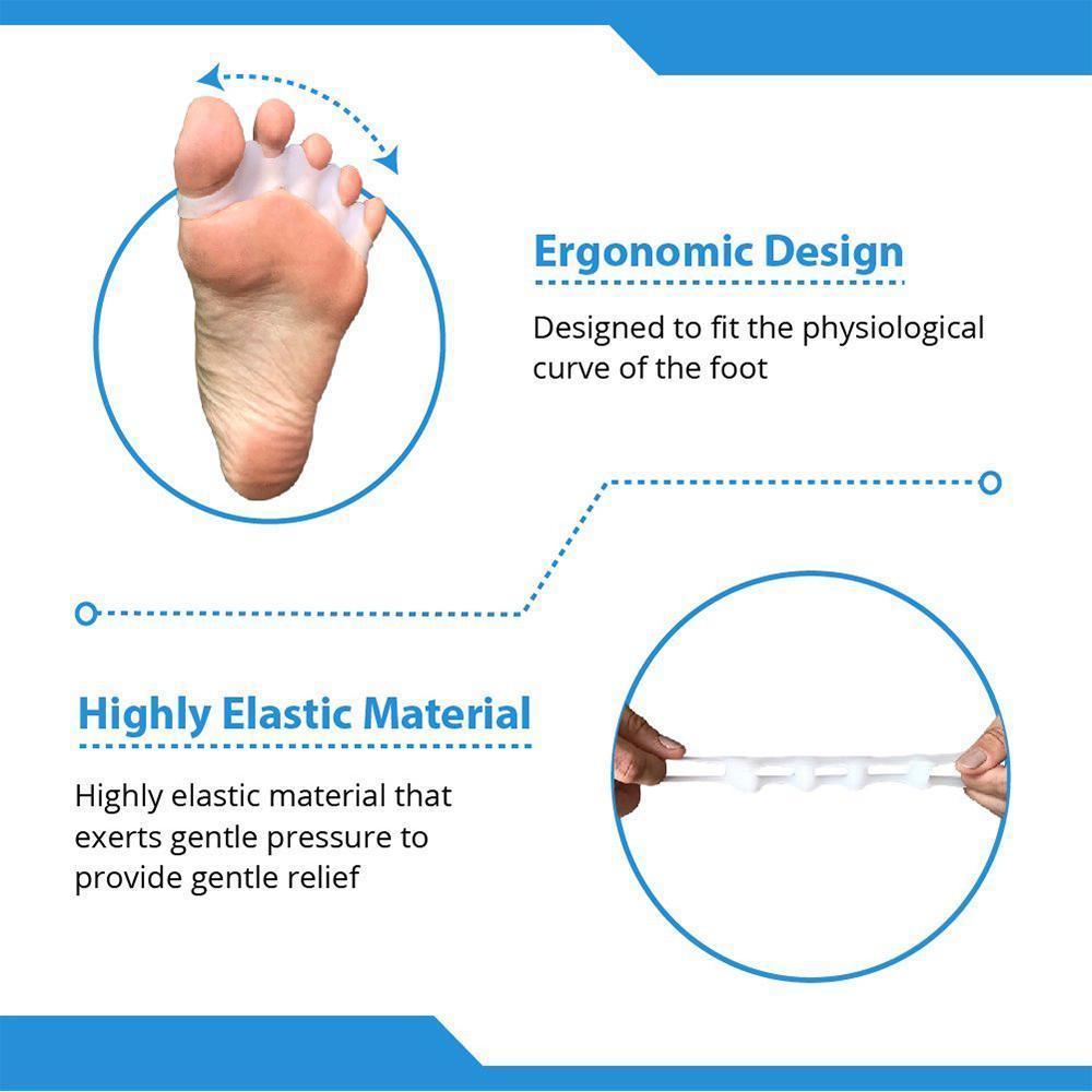 Silicone toe corrector, toe separator