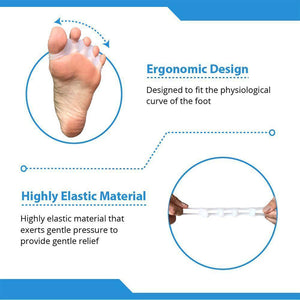 Silicone toe corrector, toe separator