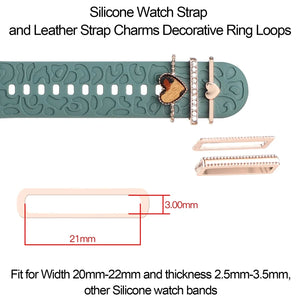 Watch Silicone Bands Decorative Rings