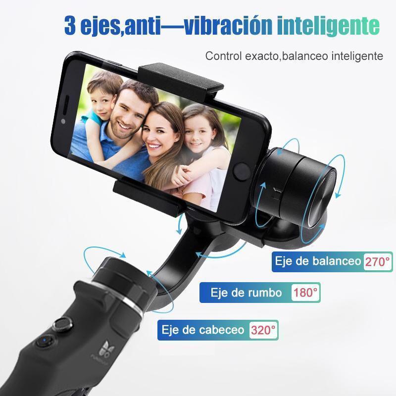 Handheld gimbal stabilizer smart spotlight tracking