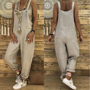 Casual Jumpsuits Overalls Baggy Bib Pants Plus Size