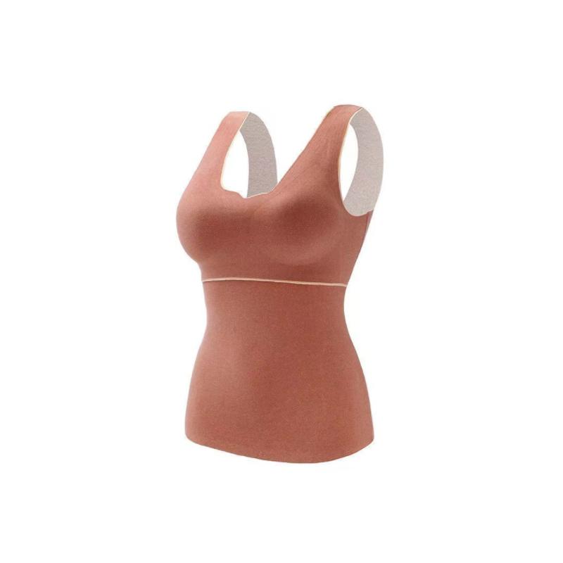 Thin Seamless Fleece Underwear Vest