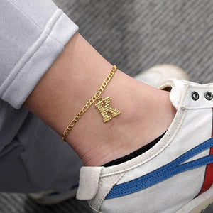 18K Golden Custom Anklet