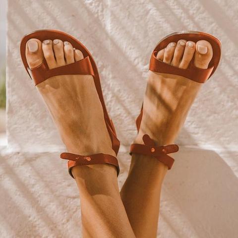 Simple Buckle Open Toe Casual Sandals