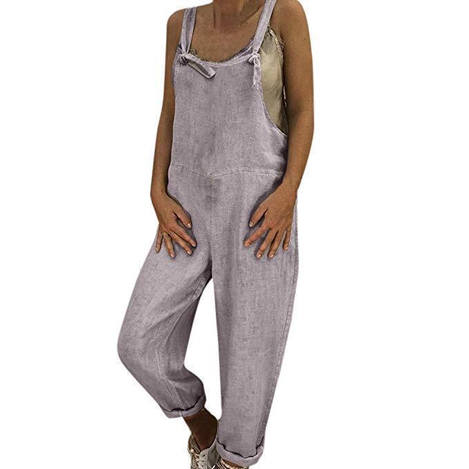 Casual Jumpsuits Overalls Baggy Bib Pants Plus Size