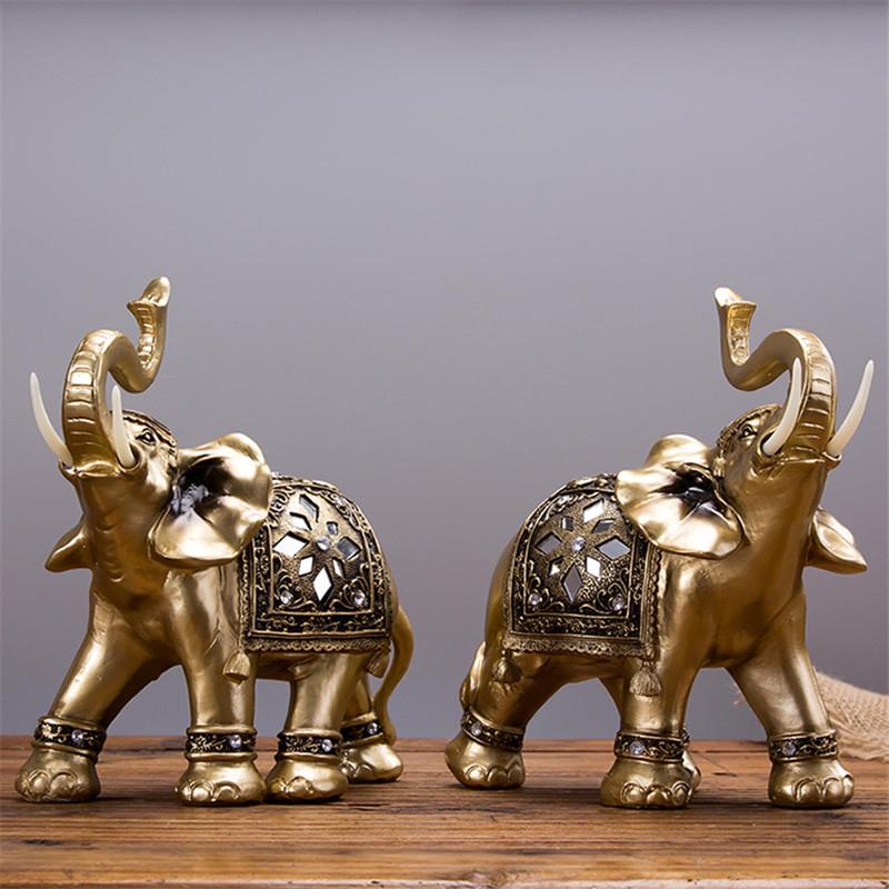 Golden Elephant Statue