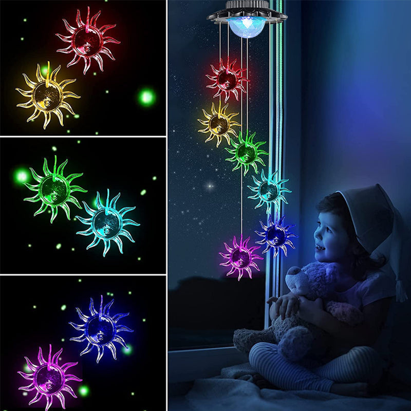 Solar Color Changing Wind Chime Light