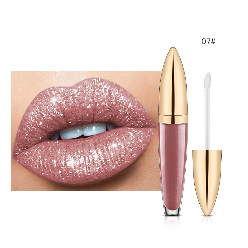 (🎄Christmas sale -50% OFF) Diamond Lip Gloss Matte To Glitter Liquid Lipstick Waterproof