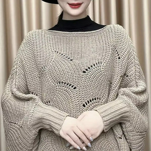 🎅Early Christmas Sales 50% OFF - Bat Sleeve Knitting Shawl