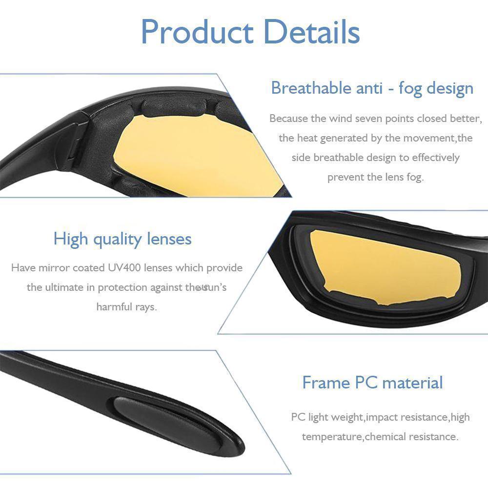 Non-Polarized Riding Glasses Motorcycle Goggles