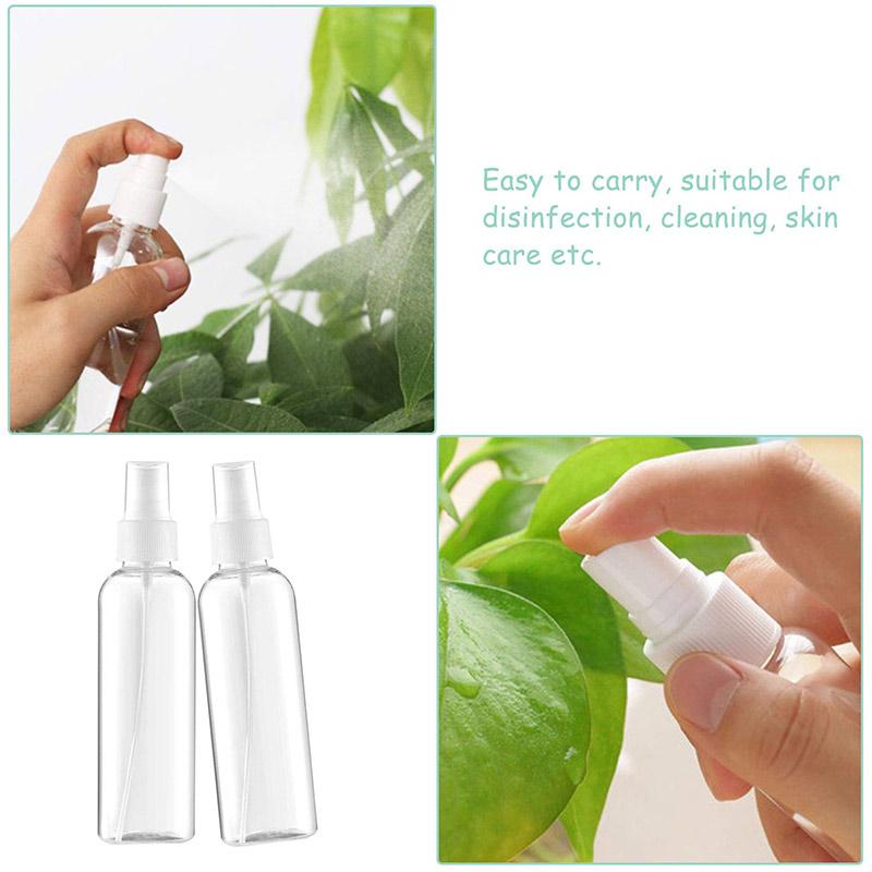 Portable Bottles Empty Clear Plastic Fine Mist Spray Bottles (3 PCs)