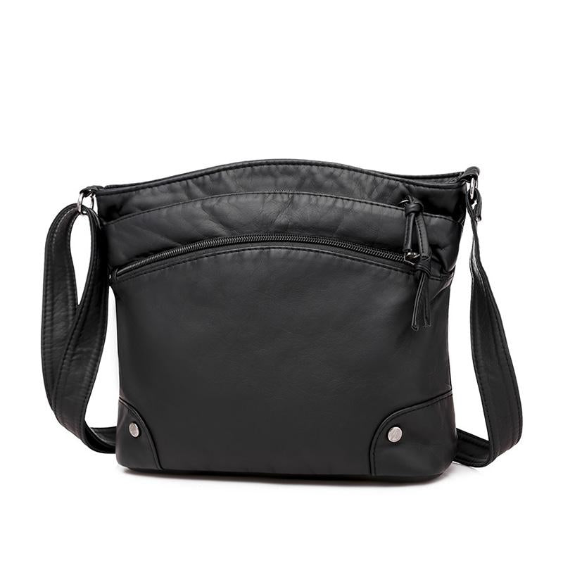 Multi-Compartment Leather Bag