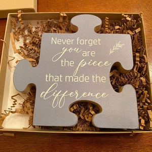 Puzzle Piece Thank You Gift