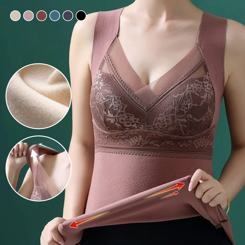 🔖2-in-1 Built-in Bra Thermal Underwear✅